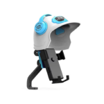 Holder Smartphone Bentuk Helm Motor Buka Tutup Motif Robot Keren - Robot Hitam Red - Image 3