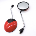 Spion Gagang Chrome Retro Desain Klasik Tampilan Vintage untuk Motor - Merah - Image 8