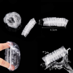 Penutup Telinga Plastik Transparan Pelindung Cat Rambut Keramas - Image 2