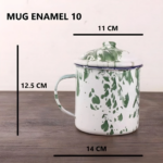 Mug Enamel Jadul Stainless Steel Gelas Jumbo Kopi Teh Gaya Klasik - 10 - Image 7