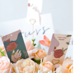 Stick Card Klip Kartu Ucapan Buket Bunga Bouqet Gift Hampers Lebaran - Love - Image 6