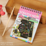 Buku Gambar Anak Gores Mini Magic Scratch Note Kreatif - Pink