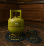 Tatakan Alas Tabung Gas Anti Licin Goresan Bantuk Bulat Kotak - Bulat - Image 7