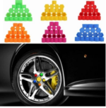 Tutup Silicon Baut Roda Mencegah Karat Penampilan Elegan Mobil - Merah - Image 2