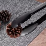 Capitan Makanan Warna Hitam Kitchen Tong Stainless Steel - Image 6