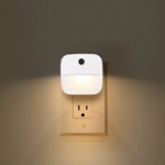 Lampu Tidur LED Sensor Otomatis Canggih Desain Modern Dekorasi Kamar - Bulat Putih - Image 3