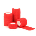 Finger Wrist Tape Elastis Penyangga Jari dan Pergelangan Tangan untuk Olahraga - Merah