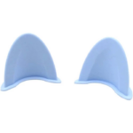 Aksesoris Telinga Kucing Dekorasi Helm Motor Dekorasi Lucu Plastik - Biru