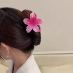 Jepitan Rambut Wanita Bunga Kamboja Elegan Model Terbaru Kekinian - Biru - Image 8