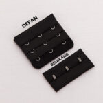 Penyambung Bra 2–3 Kait Penambah Lingkar Bra Nyaman Dipakai - 3 KAIT HITAM