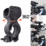 Tempat Holder Senter Sepeda 360 Derajat Bracket Torch Flashlight Hitam - Image 4