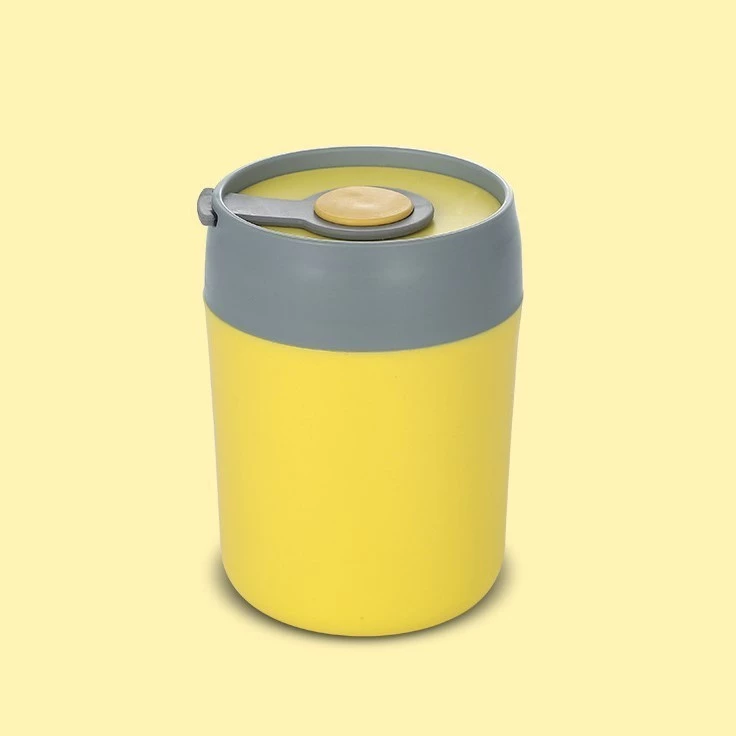 WuVulbnigGOi4c5NoUVyytIFUSZBgVk7lCktMWiQ Tempat Makan Bubur Sup Mini Portable Makanan Tahan Panas Anti Tumpah - Kuning - Image 1