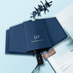 Payung Lipat Otomatis Anti UV Premium Folding Travel Mini - Biru