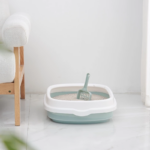 Tempat Buang Kotoran Hewan Sekop Wadah Pasir Kucing Cat Litter Box - Biru - Image 3