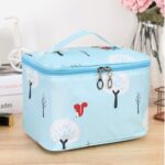 Tas Kosmetik Pouch Make Up Travel Motif Lucu 21x15x16 cm Multi Fungsi - Pohon Biru