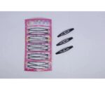 Jepitan Rambut Hitam Polos Hairclip Korean Fashion Snap Clips - Image 5