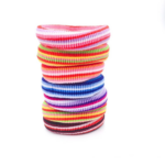 Ikat Rambut Wol Anak Dewasa Kunciran Mini Salur Warna Warni Ceria - Image 4