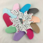 Kaos Kaki Pendek Socks Polos Setumit Bawah Mata Kaki Bahan Silicone - Abu - Image 7