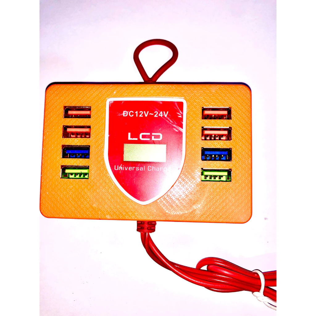 XSYaM520F3k7uJPxTqfBU59Ohv2lyhKJtlpvS7I3 Charger Aki LCD 15 in 1 Charger Aki Universal dengan 8 USB Port - Image 1