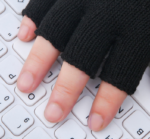 Sarung Tangan Motor Half Finger Jari Terbuka Anti Slip - Bintik - Image 5