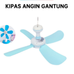 Kipas Angin Ruangan Kantor Rumah Jepit Gantung Baling Fleksibel