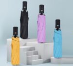 Payung Lipat Otomatis Anti UV Premium Folding Travel Mini - Hitam - Image 2