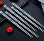 Sumpit Stainless Steel Sus 304 Satu Pasang Polos - Image 5