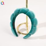 Bando Shell Busa Jumbo Fluffy Empuk Polos Bandana Cloud Style Gaya Korea - Hijau