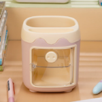 Organizer Meja Laci 2 Tingkat Penyimpanan Stationery Alat Tulis - Pink - Image 7