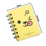 Notebook Ring isi 80 Lembar Motif Karakter Lucu Ukuran A7 - Beruang Kuning - Image 2