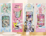 Pulpen Gel Mekanik Karakter Lucu 6 Pcs Set Alat Tulis Sekolah Kantor - Sanrio - Image 3
