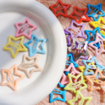 Jepit Rambut Bentuk Bintang 5PCS Warna Warni untuk Wanita - Cream - Image 5