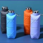 Botol Air Minum Silikon Lipat 700ml Bebas BPA Praktis dan Anti Bocor - Orange - Image 5