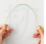 Stick Card Klip Kartu Ucapan Buket Bunga Bouqet Gift Hampers Lebaran - Bulat - Image 8