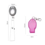 Sendok Garpu Lipat Travel Serbaguna Stainless Praktis - Image 5