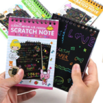 Buku Gambar Anak Gores Mini Magic Scratch Note Kreatif - Orange - Image 5