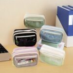 Tempat Pensil Korea Jumbo Aesthetic Premium Kapasitas Super Besar - Hitam - Image 6