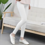 Legging Panjang Wanita Simpel Modern untuk Santai dan Olahraga - Abu - Image 4