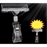 Jepitan Label Harga Akrilik Price Tag Transparan Penjepit Papan Obral - 16 CM - Image 5