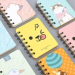 Notebook Ring isi 80 Lembar Motif Karakter Lucu Ukuran A7 - Beruang Kuning - Image 5