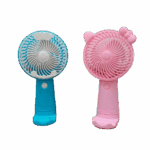 Kipas Angin Genggam Tangan Karakter Dengan Penyangga HP - Pink - Image 7