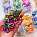 Kotak Ikatan Rambut Gaya Korea Kunciran Rambut Model Polos Warna Warni - Kotak Hijau - Image 6