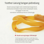 Mainan Gigitan Bayi Silikon Aman BPA Free Bentuk Gelang Lucu - Image 4