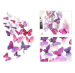 Stiker Dinding Kupu Kupu Wall Sticker Butterfly 3D Dekorasi PVC tape - Putih - Image 9
