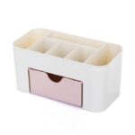 Wadah Plastik Kotak Peralatan Make Up Tempat Kosmetik Alat Makeup - Merah - Image 6