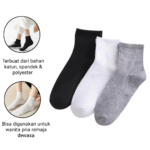 Kaos Kaki Pendek Pria Dewasa Polos Simple Kerja Fleksibel Kerja Sport - Navy - Image 2