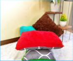 Bantal Sofa Bulu 2 Tampilan Aesthetic Elegan Dekorasi Kamar Ruangan - Putih - Image 7