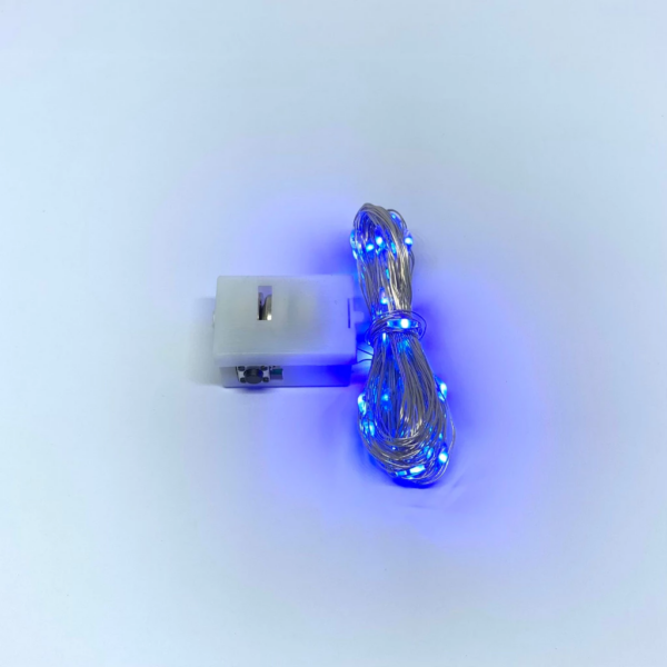 Lampu Hias Buket Bunga Balon Fairy Light Dekorasi Tumblr Kawat Mini - Biru 5 Meter