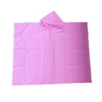 Jas Hujan Anak Model Poncho Bahan EVA Tebal Anti Air Praktis Dipakai - Pink - Image 7