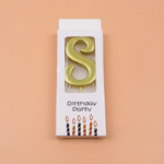 Lilin Bentuk Angka Kue Ulang Tahun Aesthetic Candle Birthday Cake Gold - 8